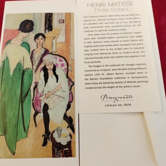 Henry Matisse Note Card The Three Sisters - Picture 4 of 4